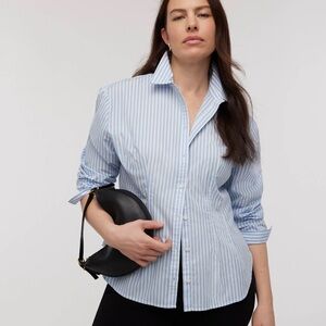 NWT Madewell Darted Long-Sleeve Button-Up Shirt